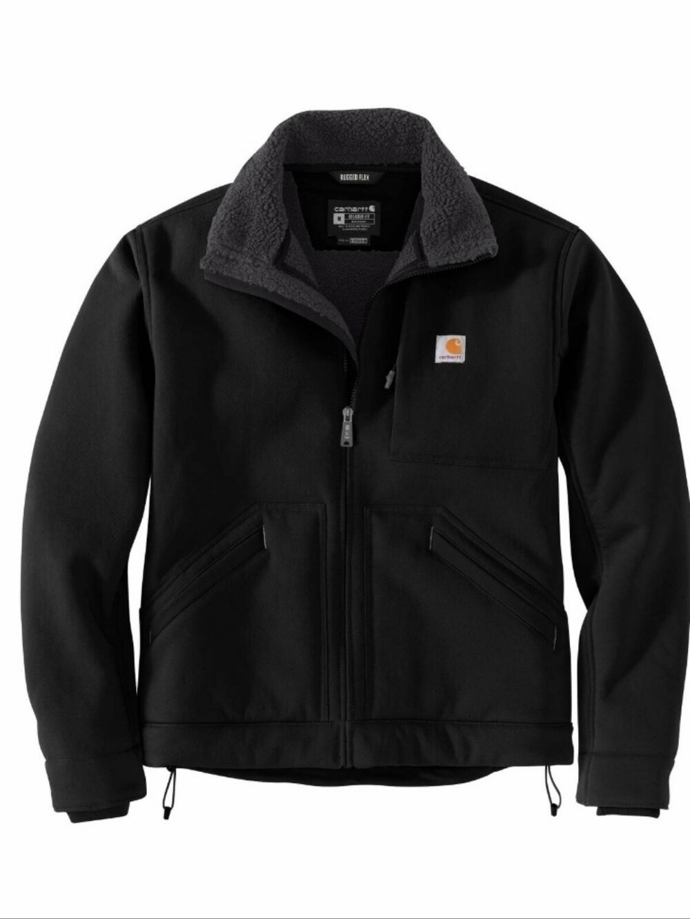 Carhartt Size XL Tall Dux Bonded Detroit Jacket Black Rain Defender Water Repell